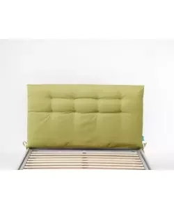 Testiera piazza e mezza in tessuto trapuntato "soffy" verde 120 cm Novità